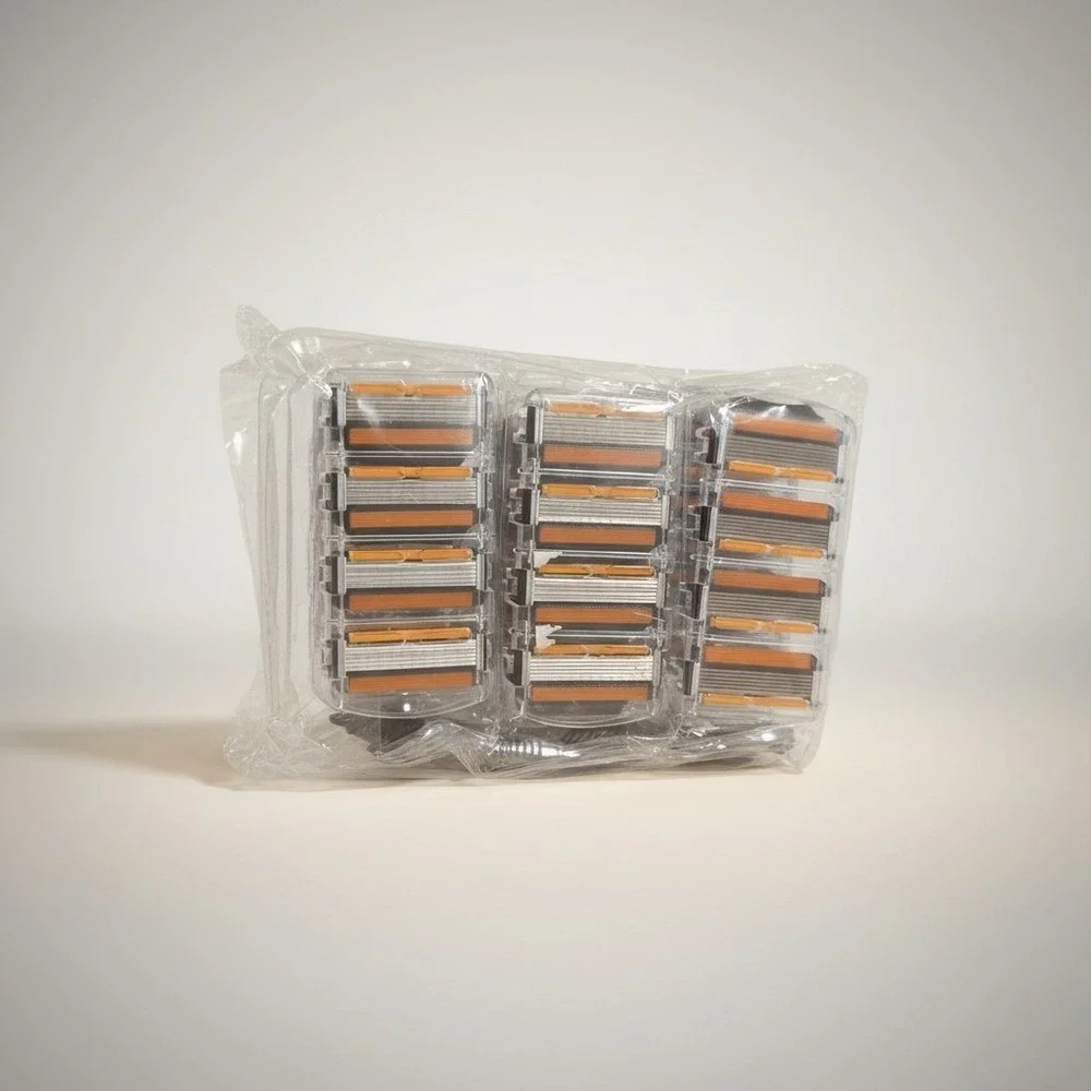 24 Stainless Steel 6 Blades Shaving Disposable Razors with Handle for Men - Picture 2 of 4